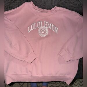 lululemon athletica Soft Pink Crew Neck Sweater